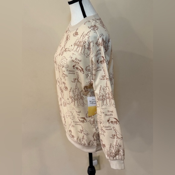 Disney Winnie the Pooh Women's Graphic Fleece Crewneck - Picture 7 of 7